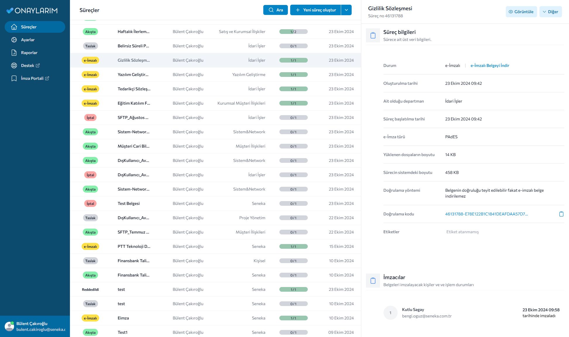 ONAYLARIM uygulama ekran görüntüsü
